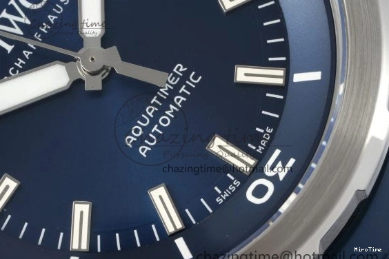 MIROTIME 0501 WellDesigned Aquatimer Automatic SS RSF 1:1 Best Edition Blue Dial on Blue Rubber Strap A 7057